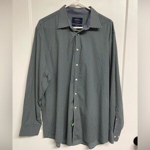 Charles Tyrwhitt Dress Shirt Mens Sz 17.5 XL Slim Fit Non Iron 100% Cotton